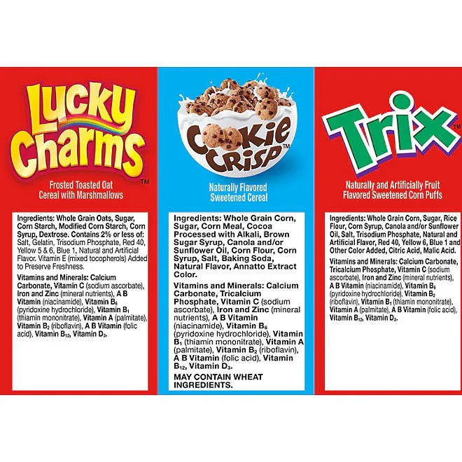 General Mills Cereal, Variety Pack