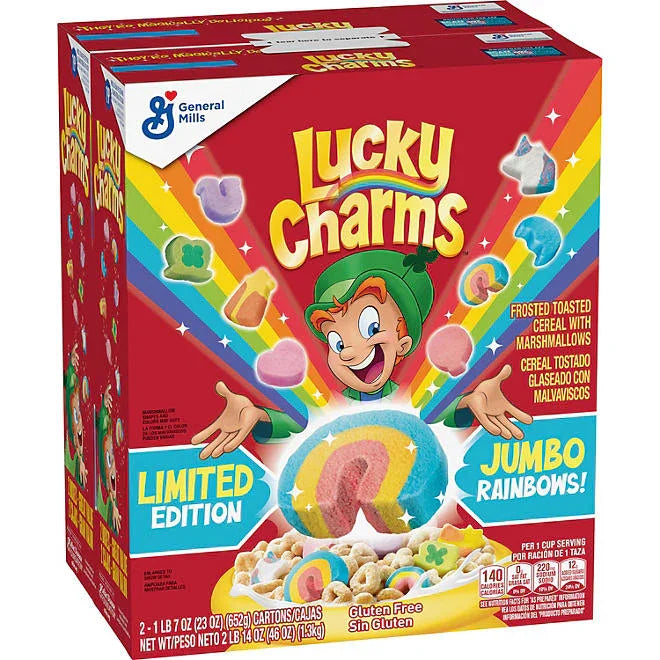 Lucky Charms with Marshmallows, 2 pk.