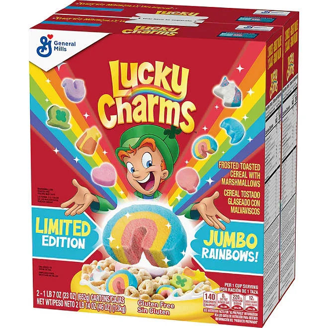 Lucky Charms with Marshmallows, 2 pk.
