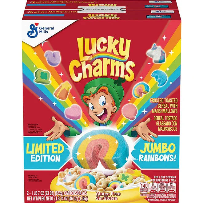 Lucky Charms with Marshmallows, 2 pk.