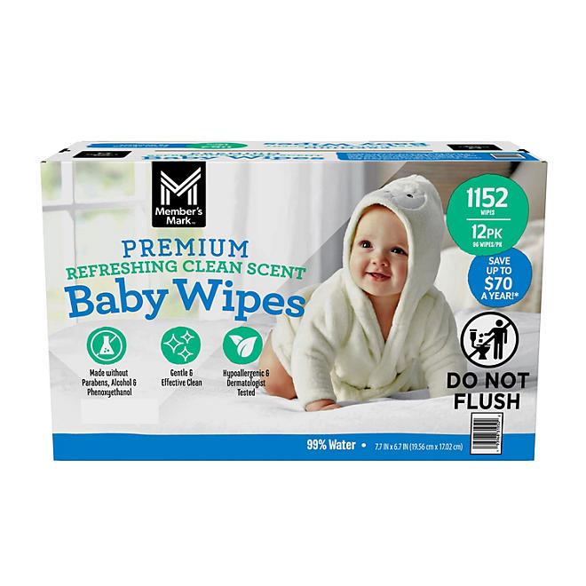 Members Mark Premium Scented Baby Wipes (1152 ct.)