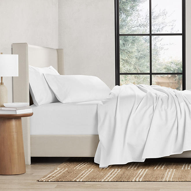 500 Thread-Count Performance King Size Solid Sheet Set,