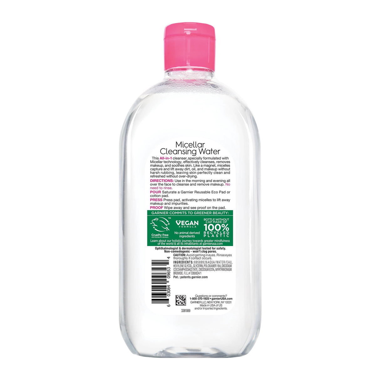 Makeup Remover Pack -Garnier Micellar Water Hydrating Facial Cleanser (2pack)