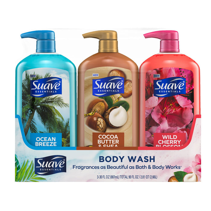 Suave Body Wash 3pack