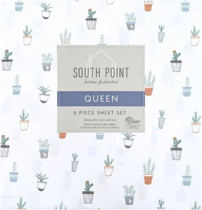 6-Piece Printed Sheet Set - Queen/King - ShopUSA - Kenya