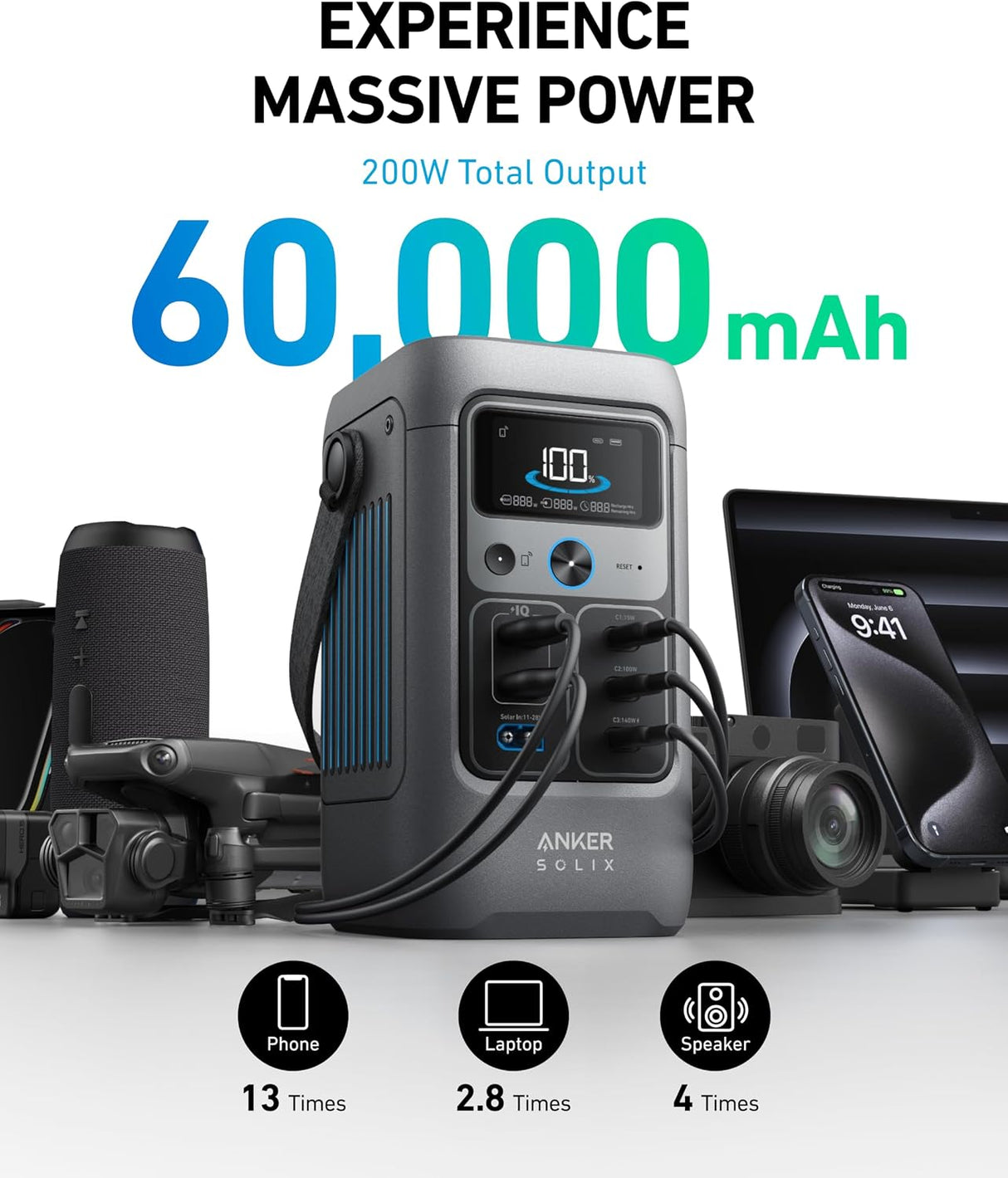 Portable Power Station Kenya -Anker SOLIX C200 DC Power Bank Station