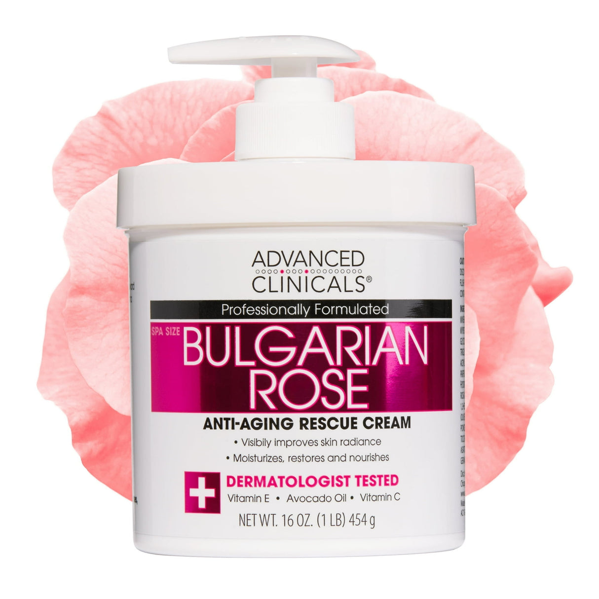 Anti Aging Moisturizing Body Cream -Advanced Clinicals Bulgarian Rose