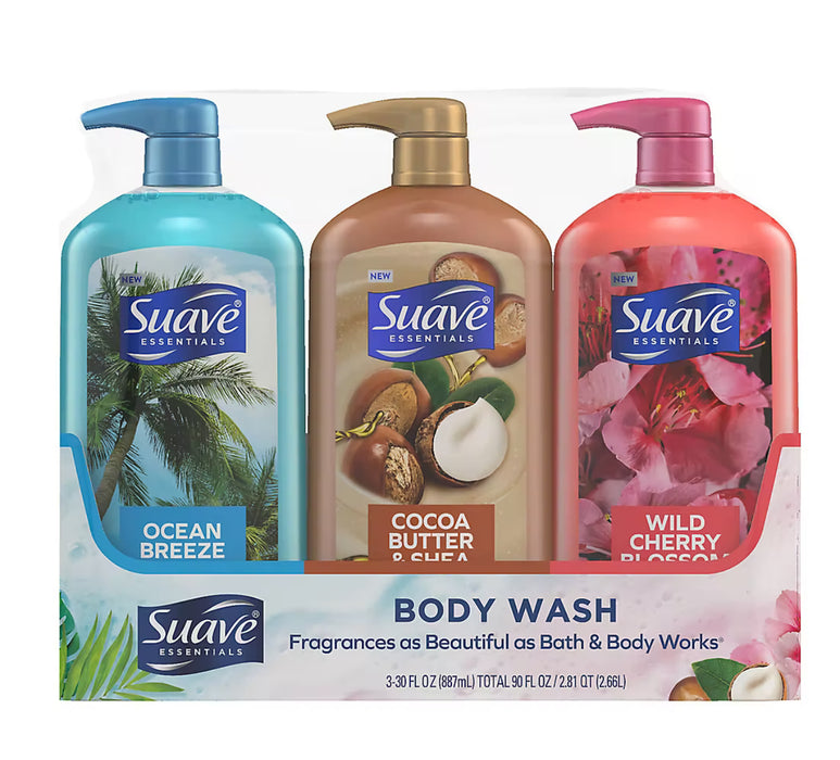 Suave Body Wash 3pack