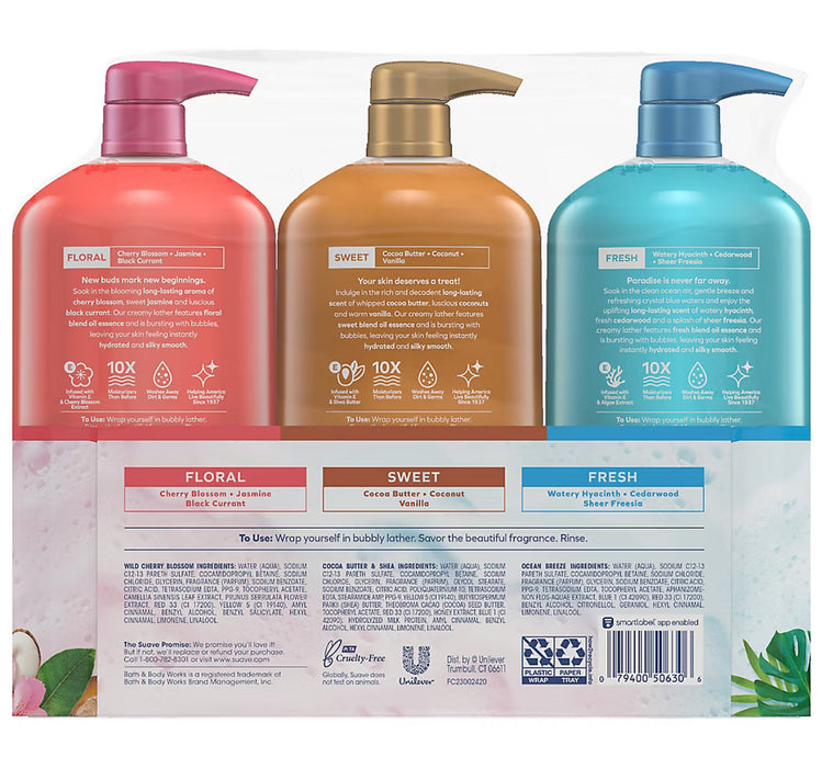 Suave Body Wash 3pack