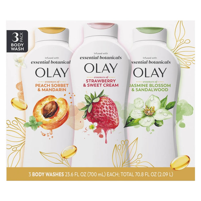 Olay Essentials Botanicals Body Wash - 3PK