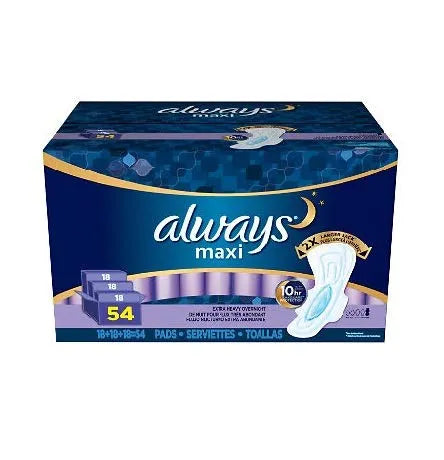 Always Maxi Overnight - Extra Heavy - 54 Count - ShopUSA - Kenya
