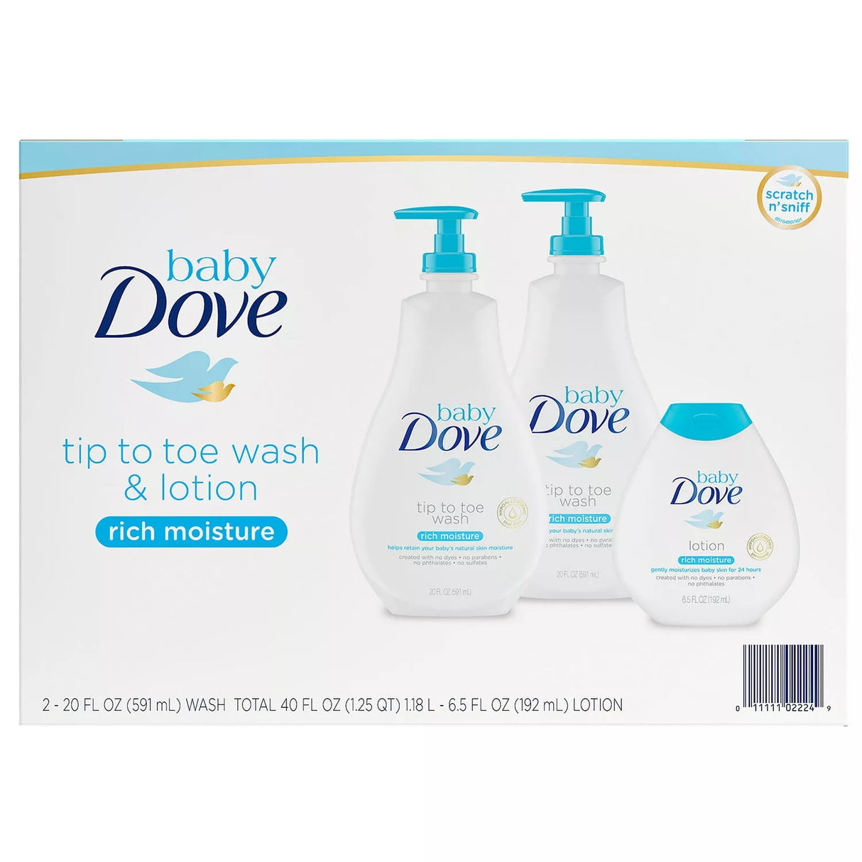 Baby Dove Wash and Lotion in Kenya - 3 Pack Gentle Care