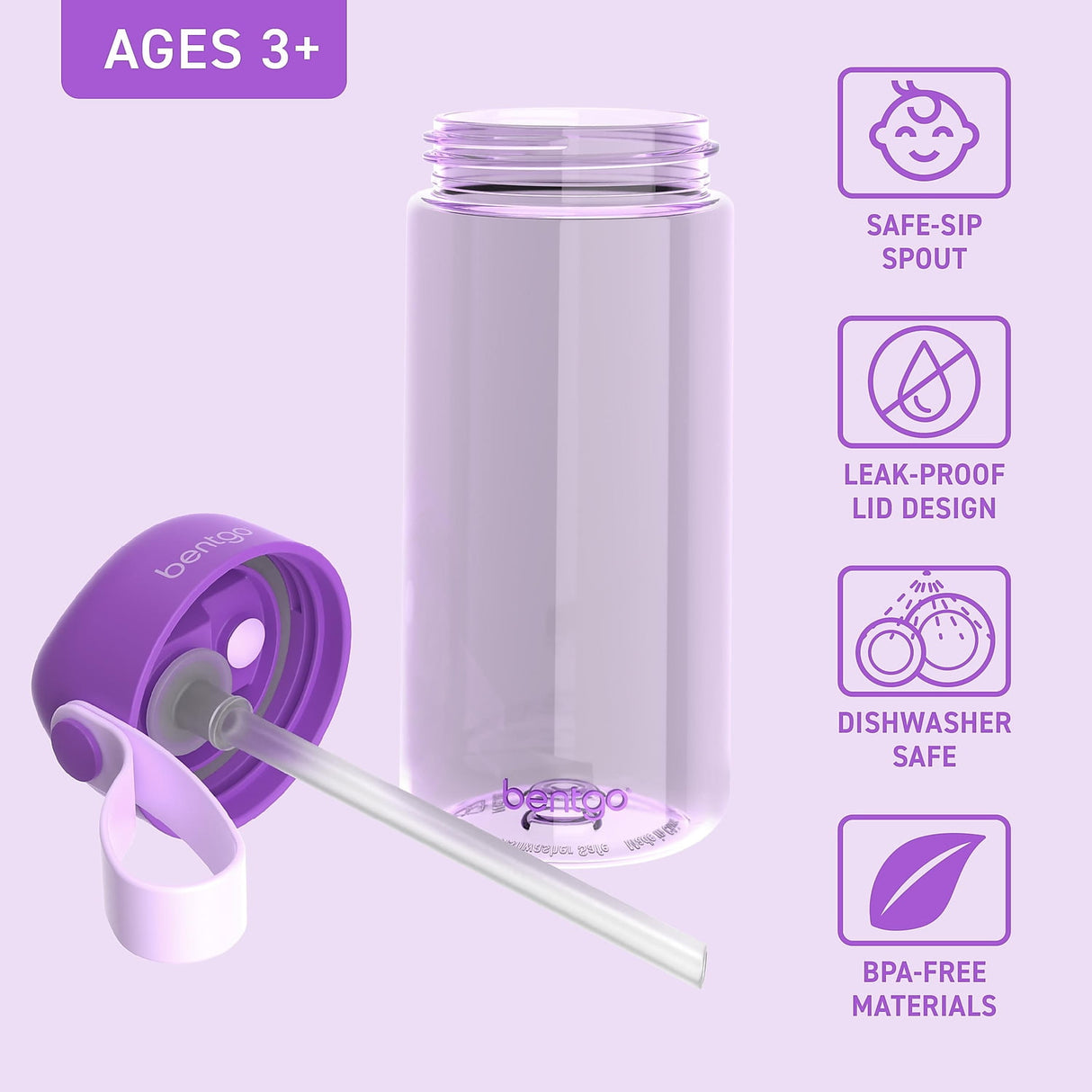 Bentgo Kids Leak-Proof Water Bottle