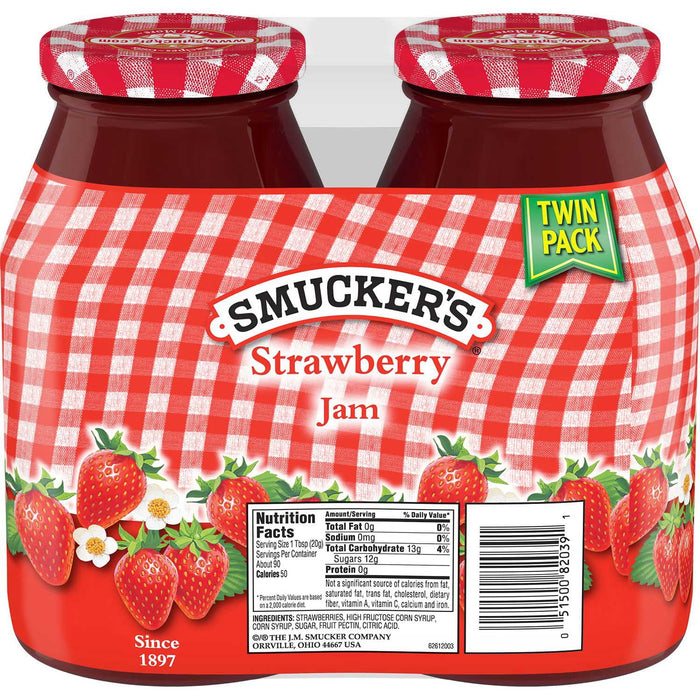 Smucker's Strawberry Jam, 2 pk.