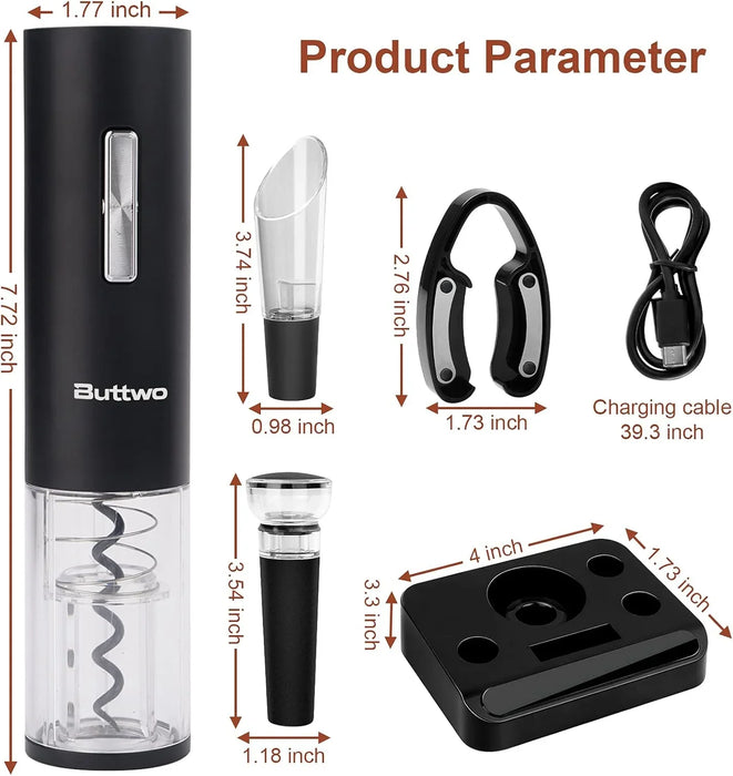 Electric Wine Opener Set Rechargeable, - ShopUSA - Kenya