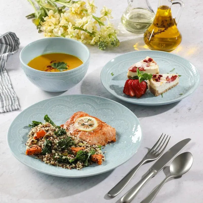 Gibson Elite 18-Piece Transparent Glaze Alemany Dinnerware Set - ShopUSA - Kenya