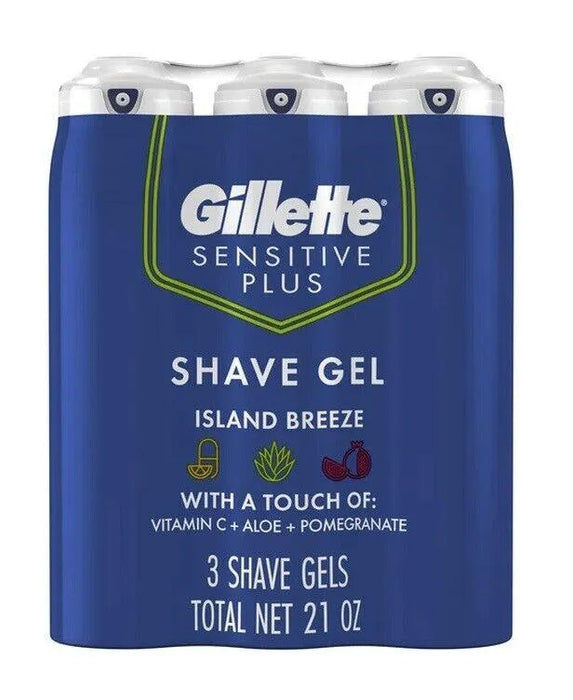 Gillette Sensitive Plus Shave Gel, Island Breeze - ShopUSA - Kenya