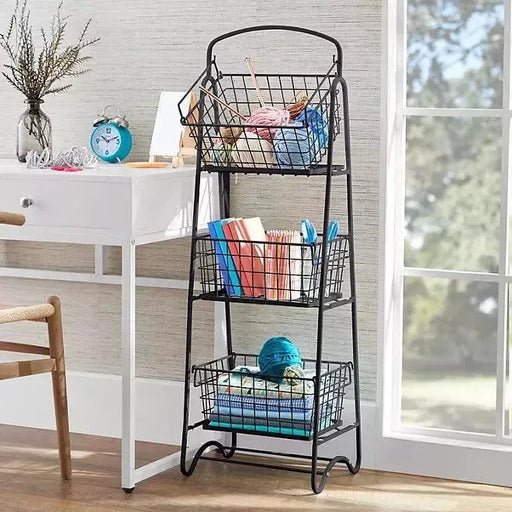 Member's Mark 3-Tier Floor Basket Stand (Assorted Colors) - ShopUSA - Kenya