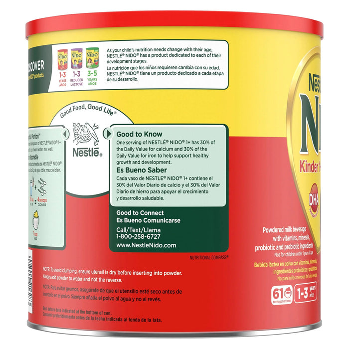 Nestle Nido Kinder 1+ Toddler Powdered Milk, - ShopUSA - Kenya