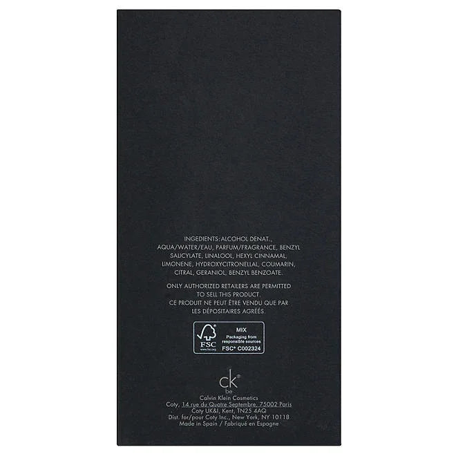 Original Calvin Klein CK Be Eau de Toilette 200 ML (Unisex) - ShopUSA - Kenya