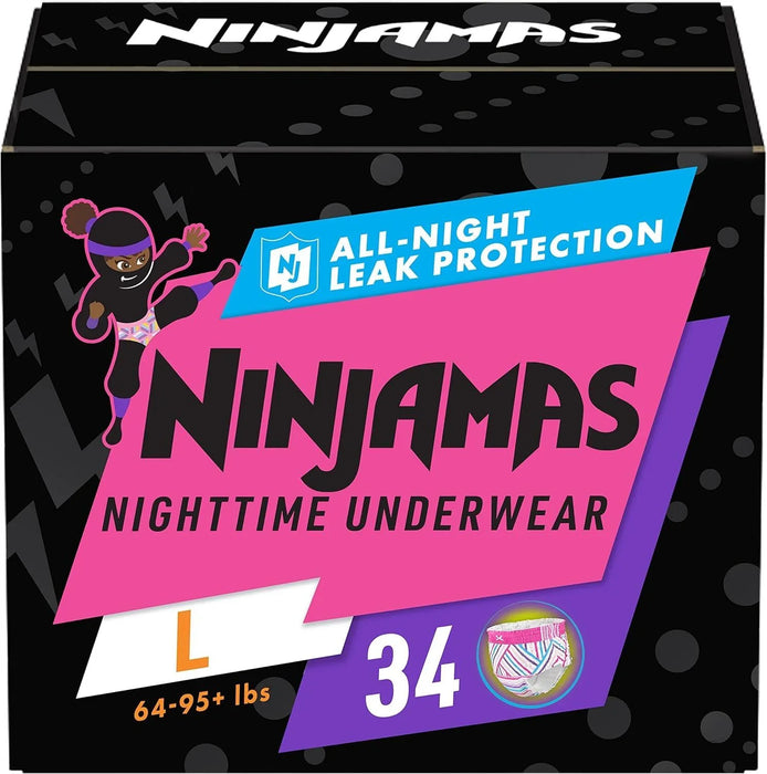 Pampers Ninjamas Nighttime Bedwetting Underwear for Girls - ShopUSA - Kenya