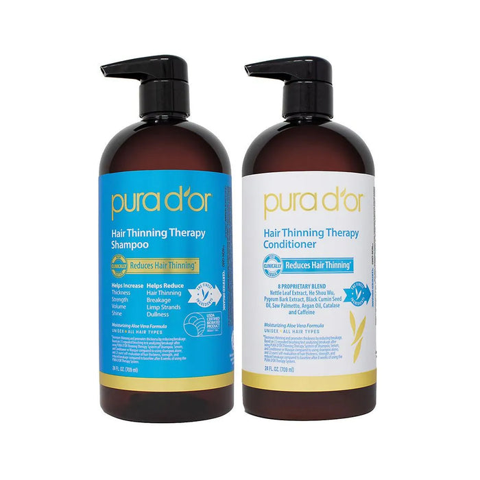PURA D'OR Hair Thinning Therapy Shampoo and Conditioner - ShopUSA - Kenya