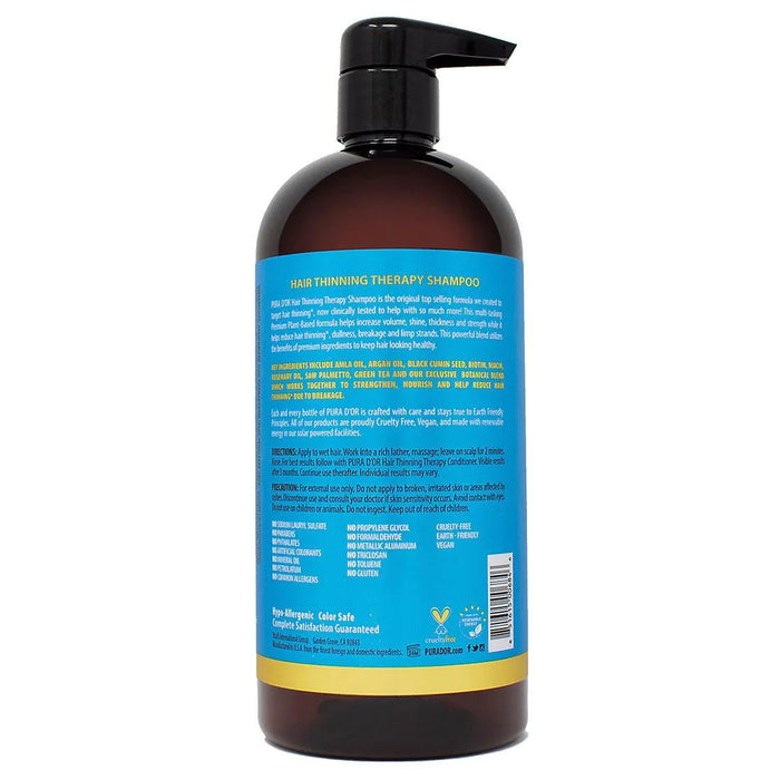 PURA D'OR Hair Thinning Therapy Shampoo and Conditioner - ShopUSA - Kenya