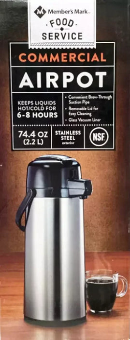 Member's Mark Stainless Steel Thermos 2.2 L