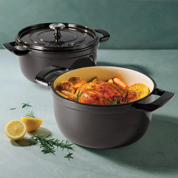 Tramontina Cast Iron Round Dutch Oven, 4-quart and 6-quart