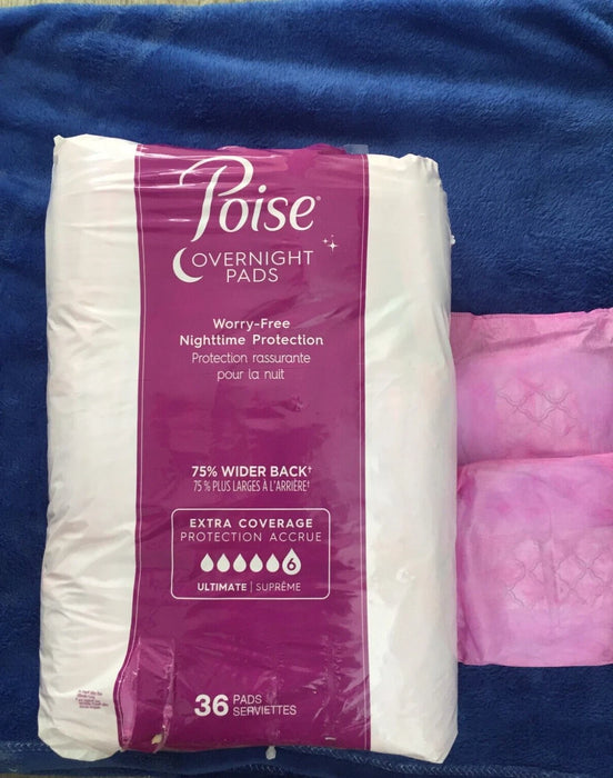 Poise Overnight Incontinence Bladder Control & Postpartum Pads