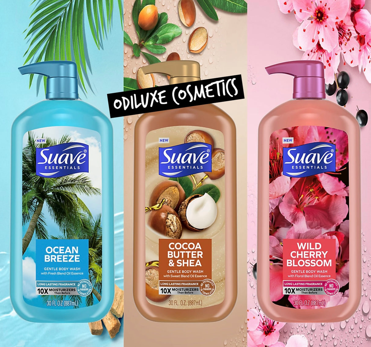Suave Body Wash in Kenya - Family Value 3 Pack