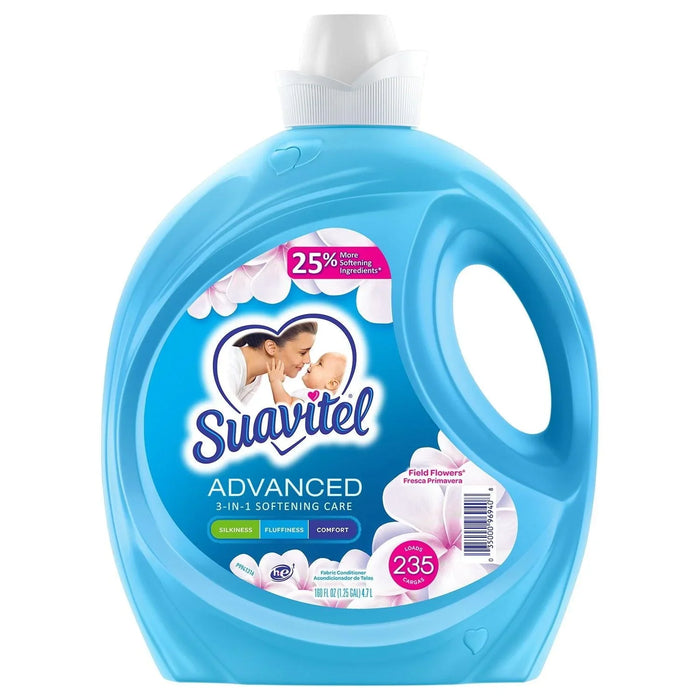 Suavitel Advanced Liquid Fabric Softener, Field Flowers Scent (4.7 L, 235 loads) - ShopUSA - Kenya