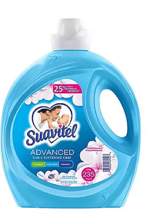 Suavitel Advanced Liquid Fabric Softener, Field Flowers Scent (4.7 L, 235 loads) - ShopUSA - Kenya