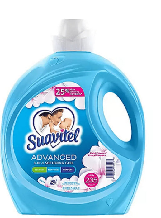 Suavitel Advanced Liquid Fabric Softener, Field Flowers Scent (4.7 L, 235 loads) - ShopUSA - Kenya