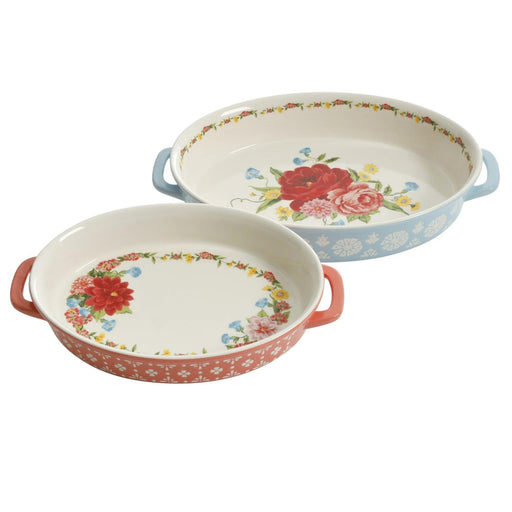 The Pioneer Woman Oval Ceramic Bakers, 2-Piece - Shop USA - Kenya