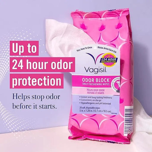 Vagisil Odor Block Daily Freshening Wipes - ShopUSA - Kenya