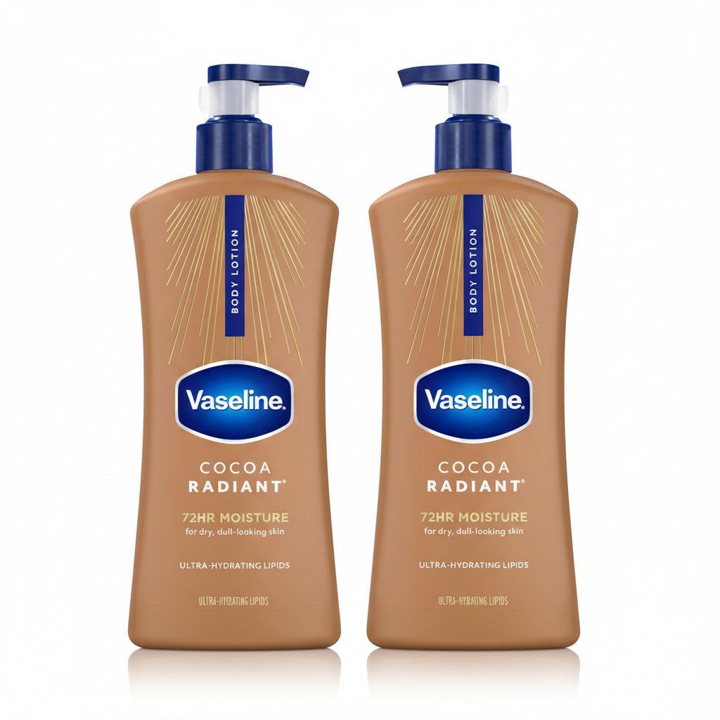 Vaseline Intensive Care Cocoa Radiant Body Lotion, 2 pk