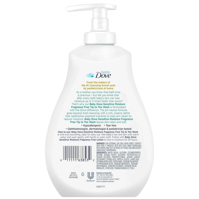 Baby Dove Tip to Toe Baby Body Wash Hypoallergenic Baby Soap (Pack of 3) - ShopUSA - Kenya