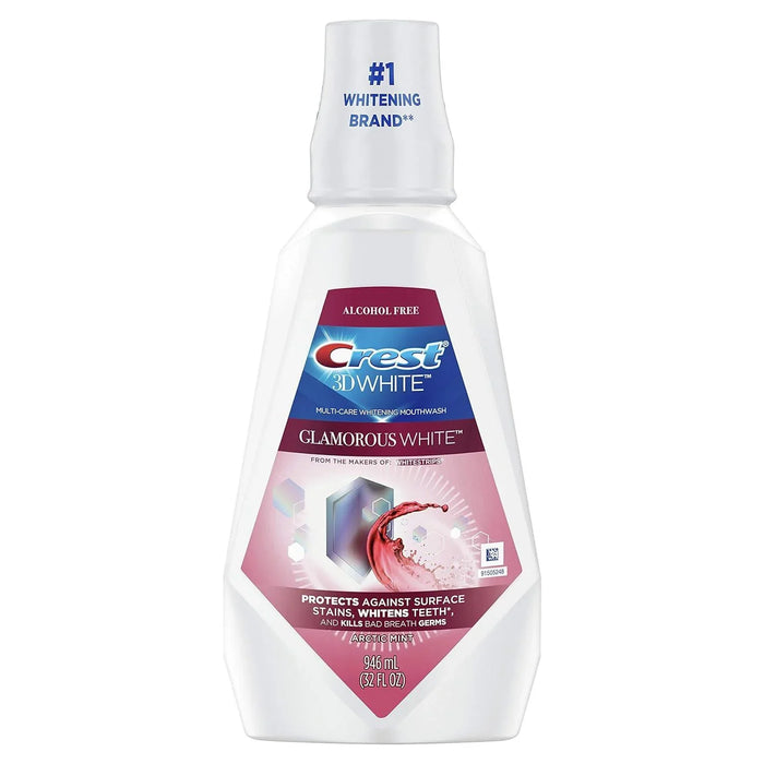Crest 3D White Multi-Care Whitening Rinse, Glamorous White, Fresh Mint - ShopUSA - Kenya