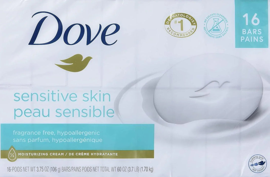 Dove Sensitive Skin Soap 16 Pack - ShopUSA - Kenya