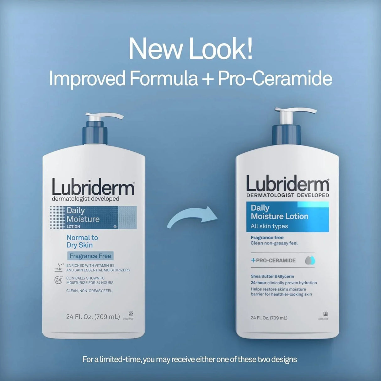 Lubriderm Daily Moisture Face, Hand & Body Lotion for Sensitive Skin (2pk) - ShopUSA - Kenya