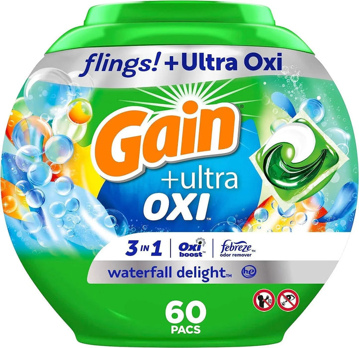 Gain flings Ultra Oxi Laundry Detergent Pacs, 112 Count, - ShopUSA - Kenya