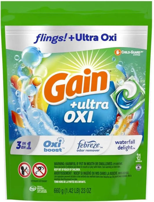 Gain flings Ultra Oxi Laundry Detergent Pacs, 112 Count, - ShopUSA - Kenya