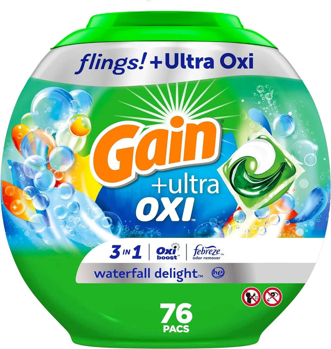 Gain flings Ultra Oxi Laundry Detergent Pacs, 112 Count, - ShopUSA - Kenya
