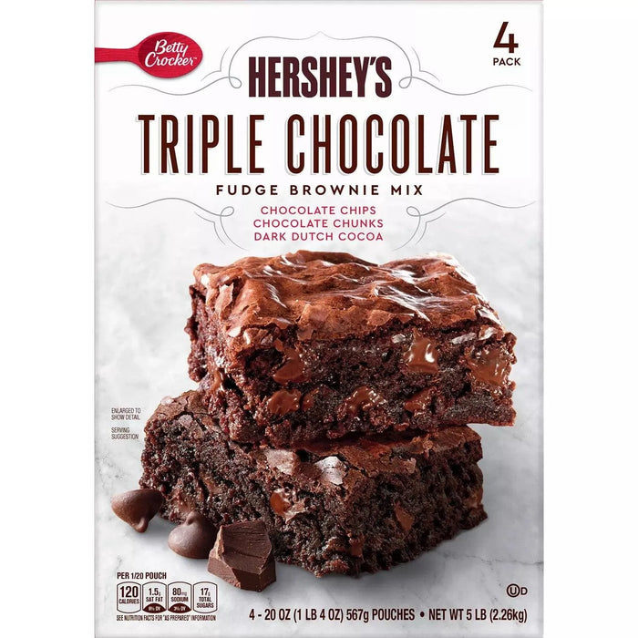 Hershey's Triple Chocolate Brownie Mix 569g, 2.26 Kg - ShopUSA - Kenya