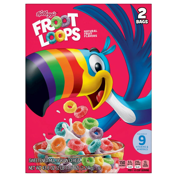 Kellogg's Froot Loops Cereal for kids (2 Pack) - ShopUSA - Kenya