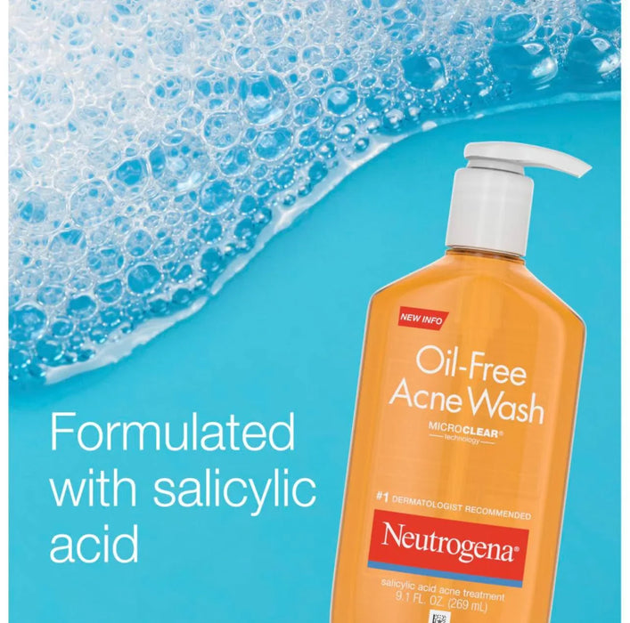 Neutrogena Oil-Free Acne Face Wash (269 mL, 2 pk.) - ShopUSA - Kenya