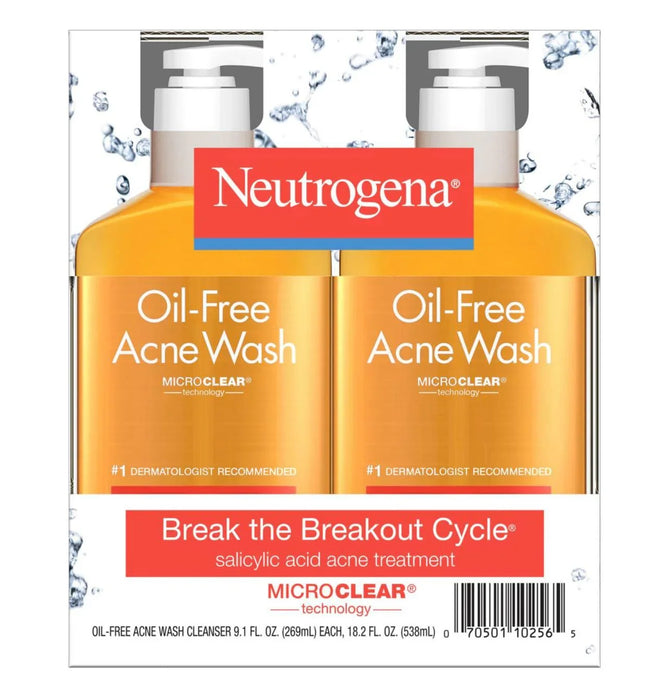 Neutrogena Oil-Free Acne Face Wash (269 mL, 2 pk.) - ShopUSA - Kenya