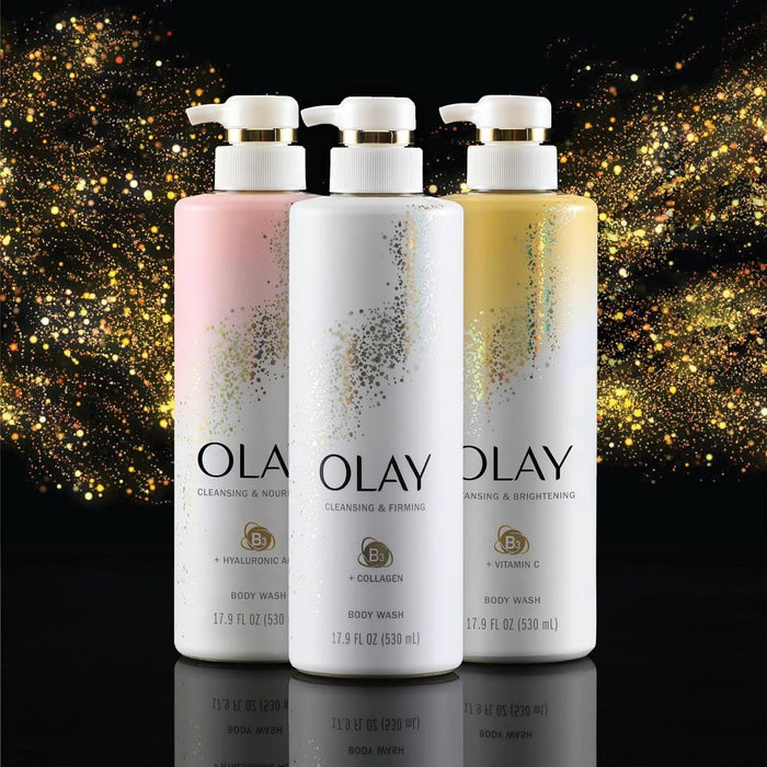 Olay Cleansing & Firming Body Wash with Vitamin B3 and Collagen 591 mL - ShopUSA - Kenya