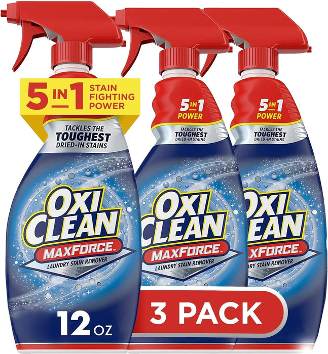 OxiClean Max Force Laundry Stain Remover Spray, 12 fl oz, 3-Pack - ShopUSA - Kenya